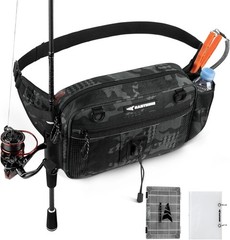 BaitSpace Waist Bag – Waterproof Tackle Storage Bag With Adjustable Belt, Fis…