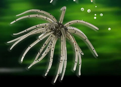 Sea Urchin Soft Fishing Lure Floating Bait Freshwater Saltwater Fish Attractor