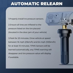 TPMS Sensor GM, 315Mhz Tire Pressure Monitoring System Sensor Set of 4 | Comp…