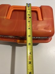 South Bend Wormgear Orange Tackle Box 88+Pieces Fishing Extra Accessories NEW