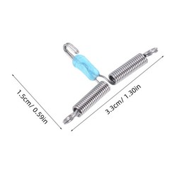 20Pcs Reusable Silicone Fishing Accessories Anti-Tangle Line Spacer Silver