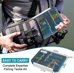 Portable 161pcs Saltwater Fishing Gear Kit – Perfect for Travel and Adventure