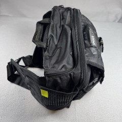 SpiderWire Fishing Tackle Hip Waist Pack Black Multi Pocket Padded Bag