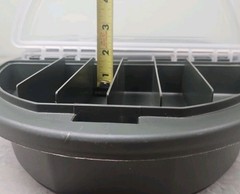 Plano 725-001 Bucket Topper Tackle Organizer Box 5 Gallon OD Green Clear