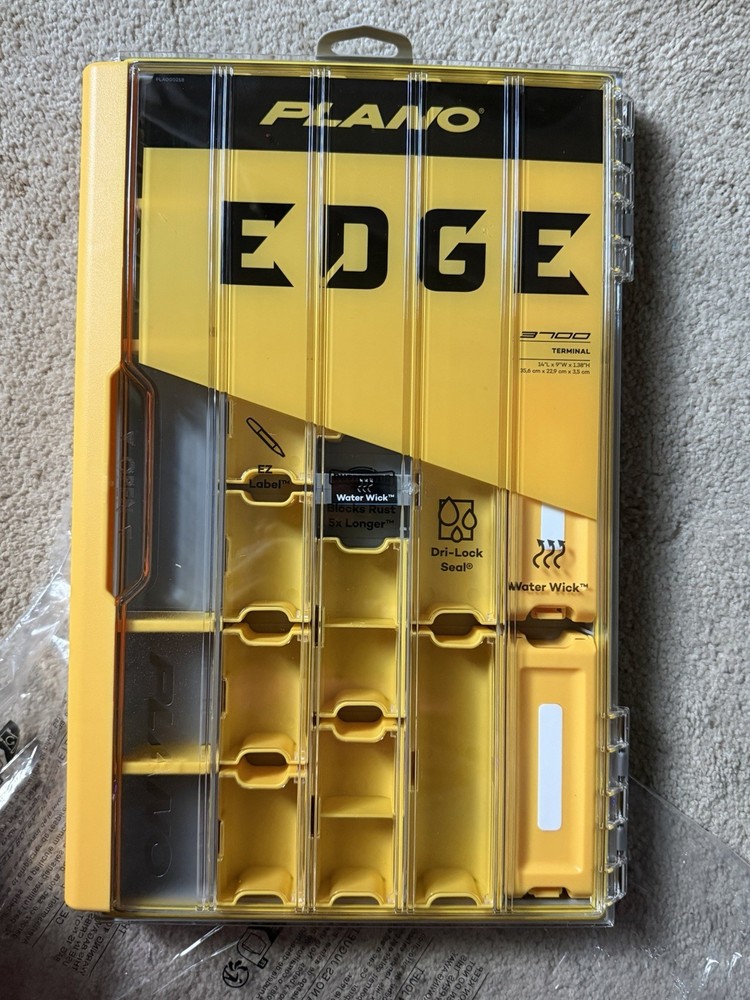 New Plano EDGE 3700 Premium Tackle Utility Box, Stackable Organizer New Freeship