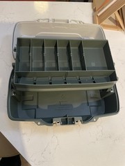 Plano 6201 One-Tray Tackle Box, Bait Storage, Extending Cantilever-tray Design