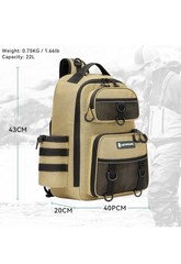Fishing Backpack with Rod Holder, Lightweight Sling Bag Storge Gear and Equip…