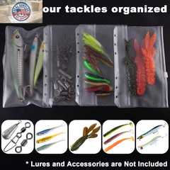 Bait Binder Bags Worm Wallet Binders Travel Portable Compact Tackle Storage for