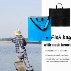 24x25in Adjustable Fish Weigh-in Bag with Drain Valve – Perfect for Bass Fishing