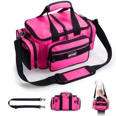 Fishing Tackle Bag 600D Water-Resistant Soft Side Crossbody Sling for Women