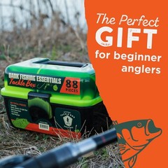 88-Piece Fishing Tackle Box for Young Anglers – Perfect Birthday Gift