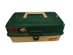 PLANO 11 COMPARTMENT GREEN TACKLE BOX MODEL 4100 *
