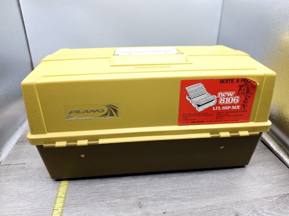 Plano Model 8106 Vintage 6-Tray 36 Slot Fishing Tackle Box Brand New, Never Used