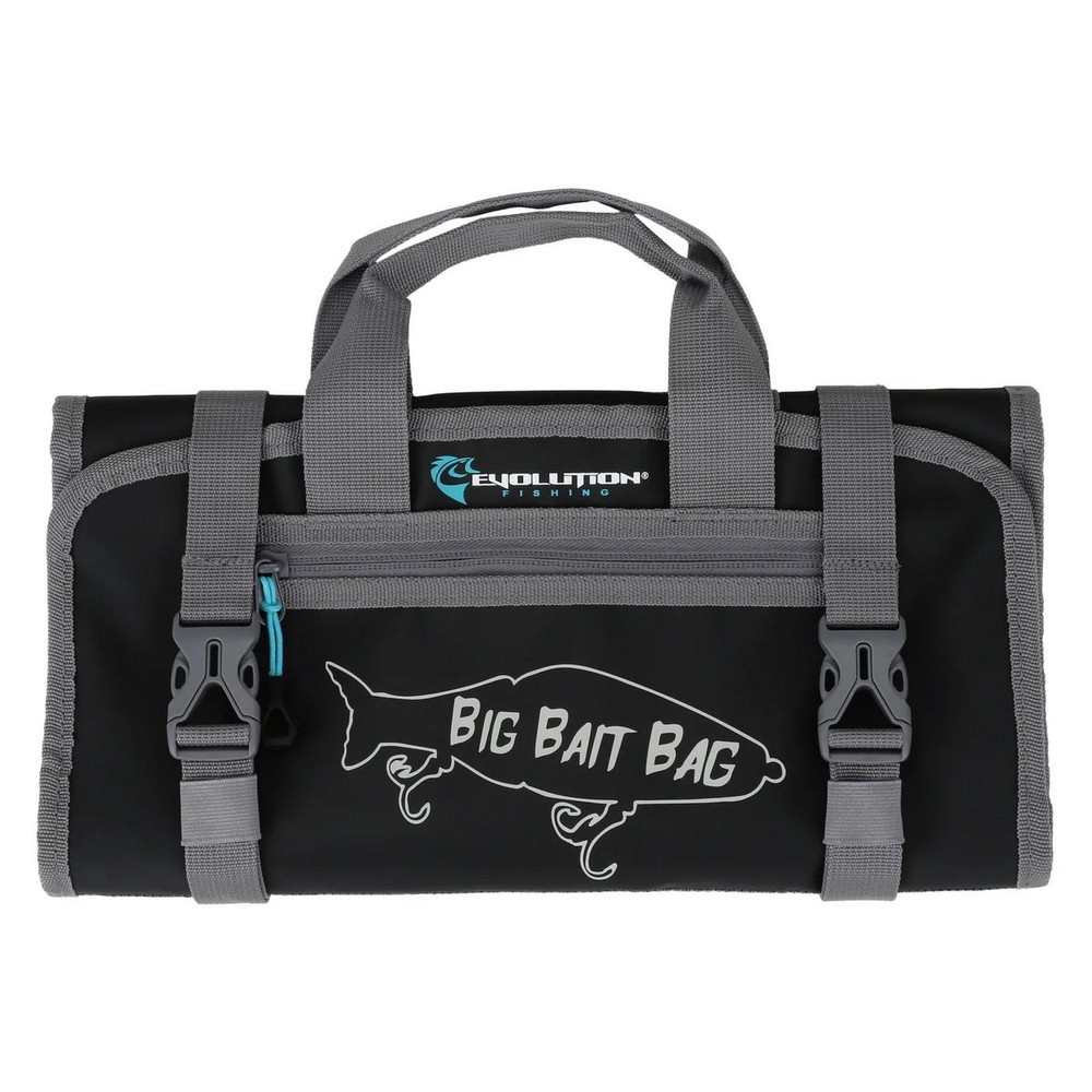 Evolution Outdoor Fishing Big Bait Bag 14″ Black – Gray – 31059-EV