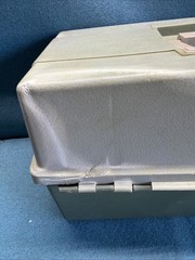 Vintage Plano 6300 Two Tone Green Three Tray