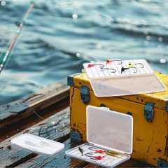 3 Pcs Fly Clear Boxes for Fly Fishing Jig Boxes 3 Sizes Thin PP Tackle Storag…