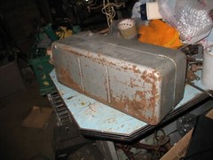 VTG METAL UNION STEEL FISHING TACKLE BOX 19″ DECOR CABIN MOVIE PROP ART FARM 50s
