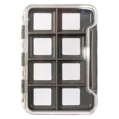 8-Compartment Magnetic Fly Box Clear Lid Fishing Tackle Storage Freshwater New