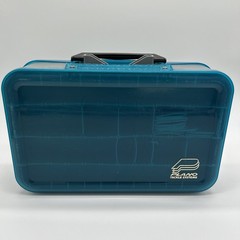 Plano Tackle Systems 2 Sided Box Fishing Crafting Organizer Compartment Blue