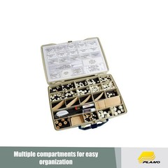 Set of 4 -Large,Plano ProLatch Stowaway Large 3700 Clear Organizer Tackle Box