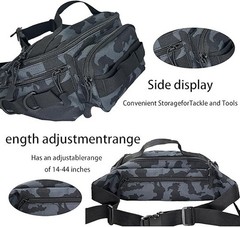 Waterproof Fishing Tackle Bag Waist Shoulder Pack Box Reel Lure Gear Storage Bag