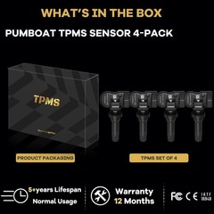TPMS GM Pre-Programmed Tire Pressure Monitoring Sensor Compatible with Chevro…