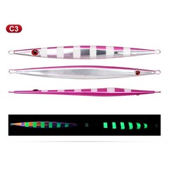 Fast Sinking UV Glow Jig Lure 150/200/300/400g for Tuna and For Snapper