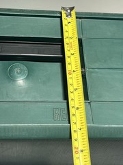 Vintage Green Rebel 600 Hard Plastic 3 Tray