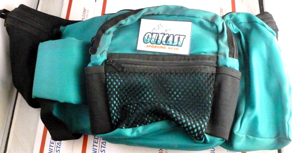 OUTCAST Sporting Gear Fishing Waist Pack Belt Bag Pouch Float Tube Tackle
