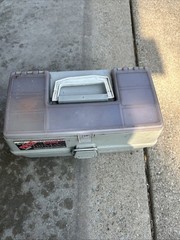 tackle box with lures used