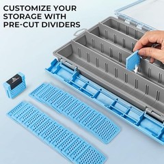 DryVault Waterproof Tackle Box, Sturdy 3700 Tackle Trays, Fishing 3700(1 Pack)