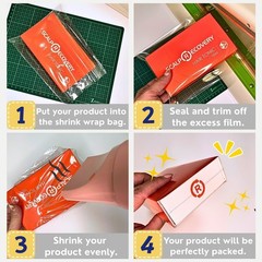 Weiwei – 10 X 16 inch 50PCS Odorless PVC Heat Shrink Wrap Bags 10 X 16 50PCS