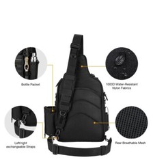 Piscifun Fishing Tackle Storage Bag Outdoor Shoulder Backpack Cross Body Sling