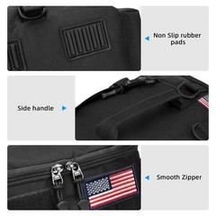 Fishing Tackle Bag With USA Flag Backpack with Rod Holder Waterproof Durable