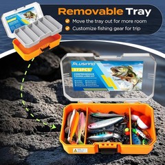 373 PCS Waterproof Fishing Lures Tackle Box Kit – Compact & Customizable