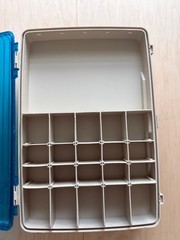 PlLANO AQUA BLUE & SANDSTONE TWO TIER SATCHEL TACKLE BOX
