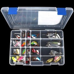 Osage River Medium Tackle Box Organizer, Clear Plastic Fishing Storage 1 Pack