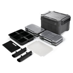 Plano GoNow Freshwater Fish Kit, Waterproof Field Box with Rod Holders, Charcoal