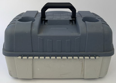 Flambeau 2059 7-Tray Tackle Box Hip Roof Fishing Organizer Blue USA Made 20″