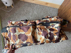 Hodgman Large Camo Fishing Hunting Duffel Gear Bag Multi Pocket