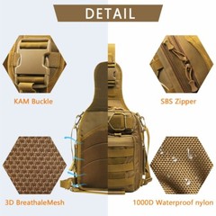 Compact Fishing Tackle Bag, Fishing Bag with Tackle Box and Rod Holder Outdoor
