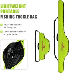 Portable Fishing Pole Carrier Case 45cm/17.7in 120cm/47.2in Water-Resistant