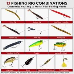 Madbite By Kastking 143Pcs Freshwater Fishing Lure Kit Includes Crankbaits