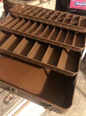 My Buddy Tackle Box Toolbox Falls City Product Made USA Dark Gray/Brown Fishing