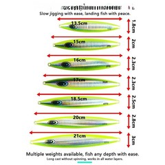 Iron Plate Lure UV Glow Effect Fast Water Cutting Design 150g 300g 450g 600g
