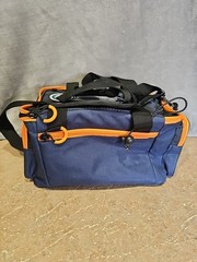 Calamus TB61 Canvas Tackle Bag Blue Orange Fishing Bag NEW