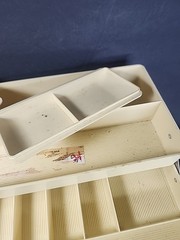 Vintage Old Pal Woodstream Tackle Box PF 3400 3 Trays 2 Removable Trays 16x8x10″