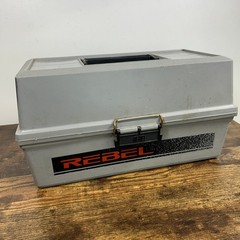 Vintage Rebel #530 Fishing Tackle Box 3 -Tier (Empty) Dated 11 1988
