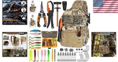 Durable Large Khaki Fishing Backpack with Tools: Perfect Gift for Fishing Lovers