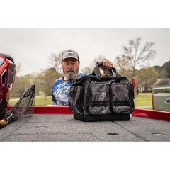Large Fishing Tackle Bag W/ Utility Boxes Adjustable Shoulder Strap Outdoor Gear